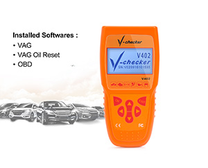 V-checker V402 VAG Audi Volkwage Skoda Seat EOBD OBD2 Scanner Car Engine Fault Code Reader CAN Diagnostic Scan Tool-V-checker