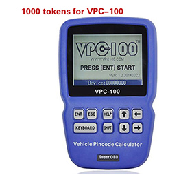 1000 Tokens for VPC-100 Hand-Held Vehicle Pin Code Calculator