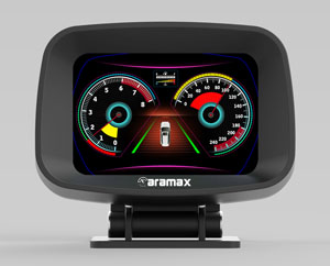 CARAMAX Smart HUD OBD Gauge Supporting Live Data GPS Satellite Status With 4 Mode Functions-Original Brand Tool