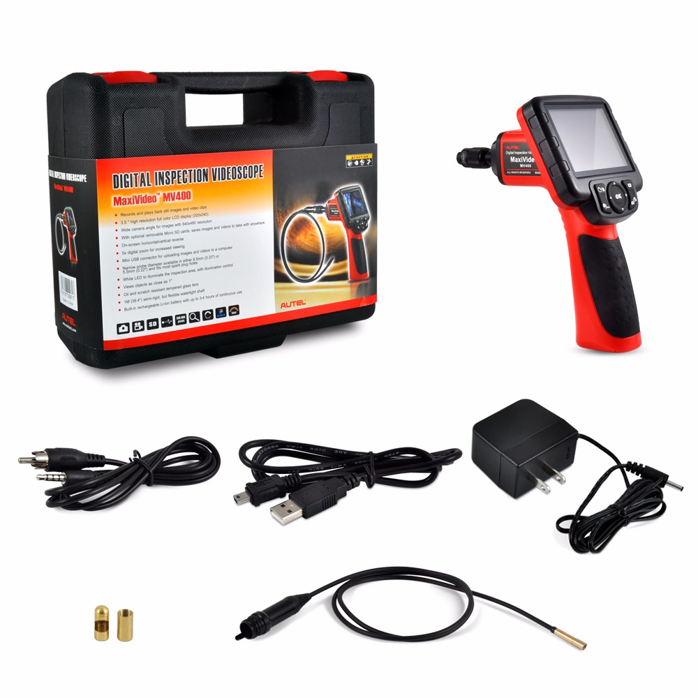 Autel - Autel MV400-5.5 MaxiVideo Digital Inspection Camera with 5.5mm Camera