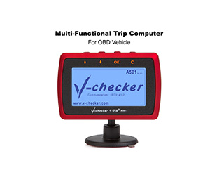 V-checker A501 Trip Computer OBD II Scanner Car Engine Fault Code Reader CAN Diagnostic Scan Tool-V-checker