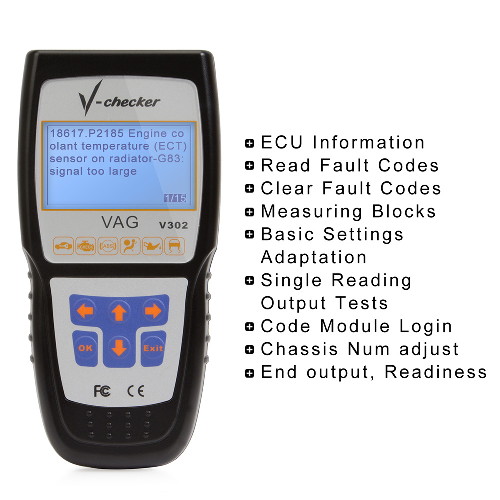 V-checker V302 VAG PRO manual