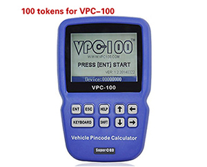 100 Tokens for VPC-100 Hand-Held Vehicle Pin Code Calculator-Original Brand Tool