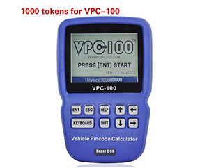 1000 Tokens for VPC-100 Hand-Held Vehicle Pin Code Calculator-Original Brand Tool