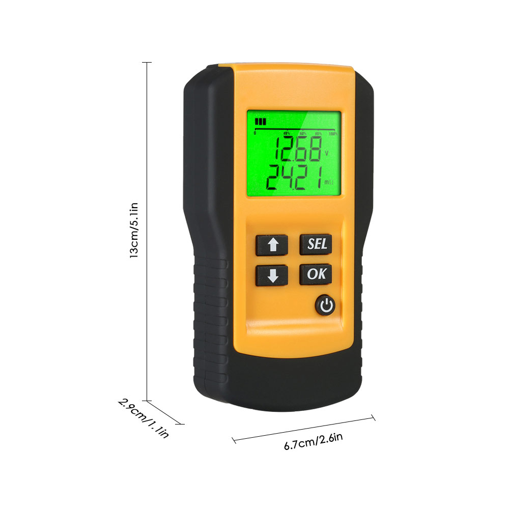 AusLand - 12V Digital Vehicle Auto Car Battery Tester Automotive Car Battery Electricity Condition Test Tool with 2 Test Clips Hou