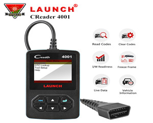 Launch CReader 4001 OBD OBD2 Scanner DIY Car Code Reader CR4001 OBDII Diagnostic Tool Free Update X431 Creader-Launch