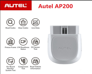 Autel AP200 Bluetooth OBD2 Scanner Code Reader with Full Systems Diagnoses AutoVIN TPMS IMMO Service for Family DIYers-Autel