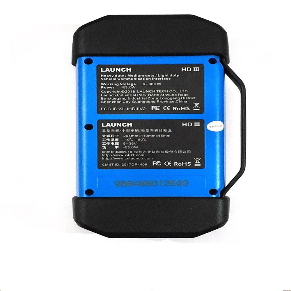 Launch - LAUNCH X431 HD iii Module Heavy Duty Truck Diagnostic Tool special for 24V Work with X431 V+/pro3/ PAD II Android HD 3 H