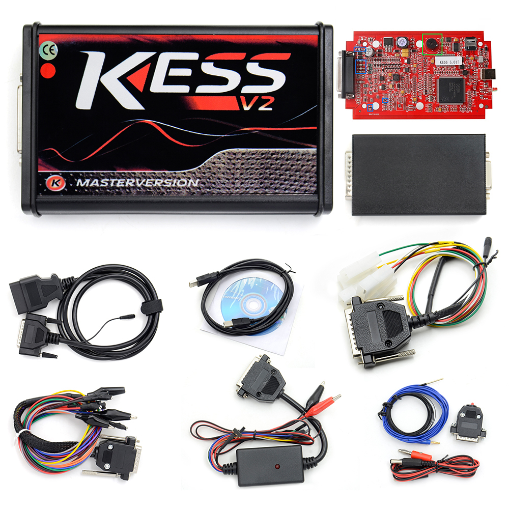 Original Brand Tool - Kess V2 V5.017 SW V2.47 Red PCB EU Online Version Plus Ktag 7.020 SW V2.25 Red PCB EURO Online Version Get Free V1.61 EC