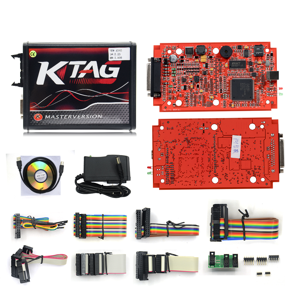 Original Brand Tool - Kess V2 V5.017 SW V2.47 Red PCB EU Online Version Plus Ktag 7.020 SW V2.25 Red PCB EURO Online Version Get Free V1.61 EC