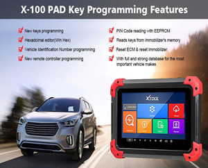X100 PAD OBD2 Auto Key Programmer Diagnostic Scanner Automotive Code Reader IMMO EPB DPF BMS Reset Odometer EEPROM Updat-Original Brand Tool