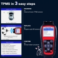 Autel MaxiTPMS TS508K Tire Pressure Monitoring System Reset TPMS Replacement Tool with 8pc Sensors