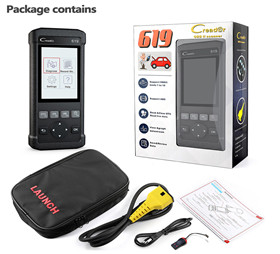 Launch OBD2 Scanner CR619 Engine ABS SRS O2 Sensor Monitoring Creader Tool ODB2 Car Diangostic Tool OBD 2 Automotive Sca