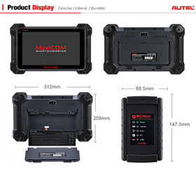 Autel MaxiCOM MK908 OBD2 Automotive Diagnostic Tool Scanner Analysis System All Systems OBDII ECU Advanced Coding