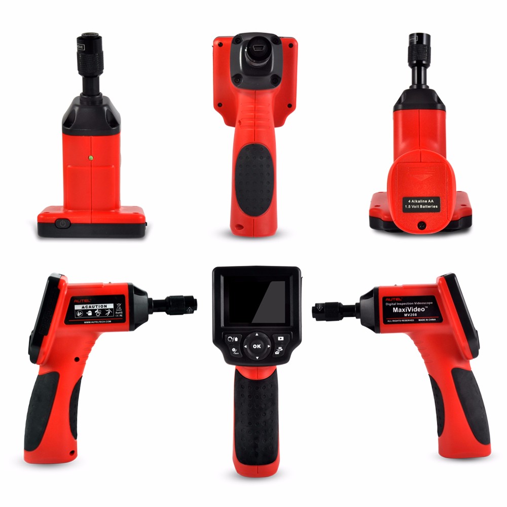 Digital Inspection Cameras - autel-mv208-5.5-digital-videoscope-with-2.4-screen-and-5.5mm-head