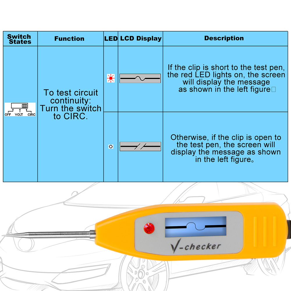 V-checker - V-checker T701 Automotive Multi-meter Oscilloscope Tool