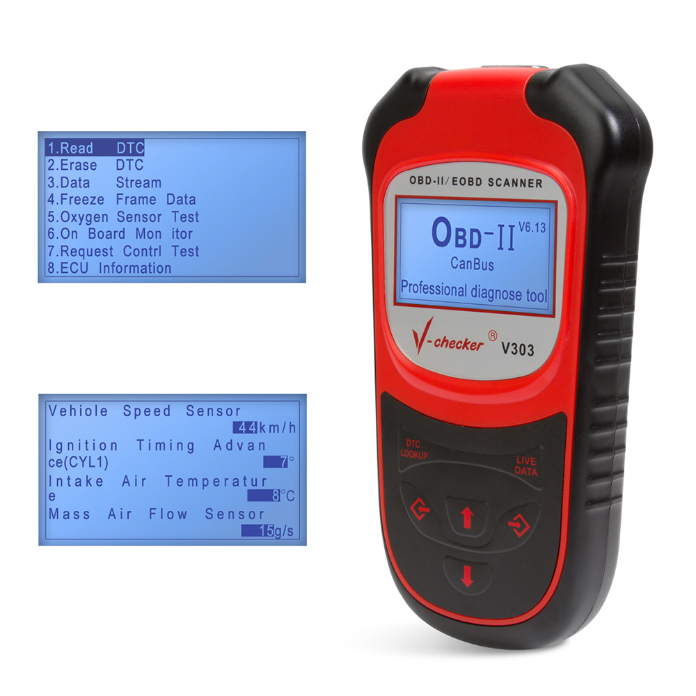 V-checker - V-checker V303 EOBD OBD2 Scanner Car Engine Fault Code Reader CAN Diagnostic Scan Tool