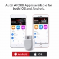 Autel AP200 Bluetooth OBD2 Scanner Code Reader with Full Systems Diagnoses AutoVIN TPMS IMMO Service for Family DIYers