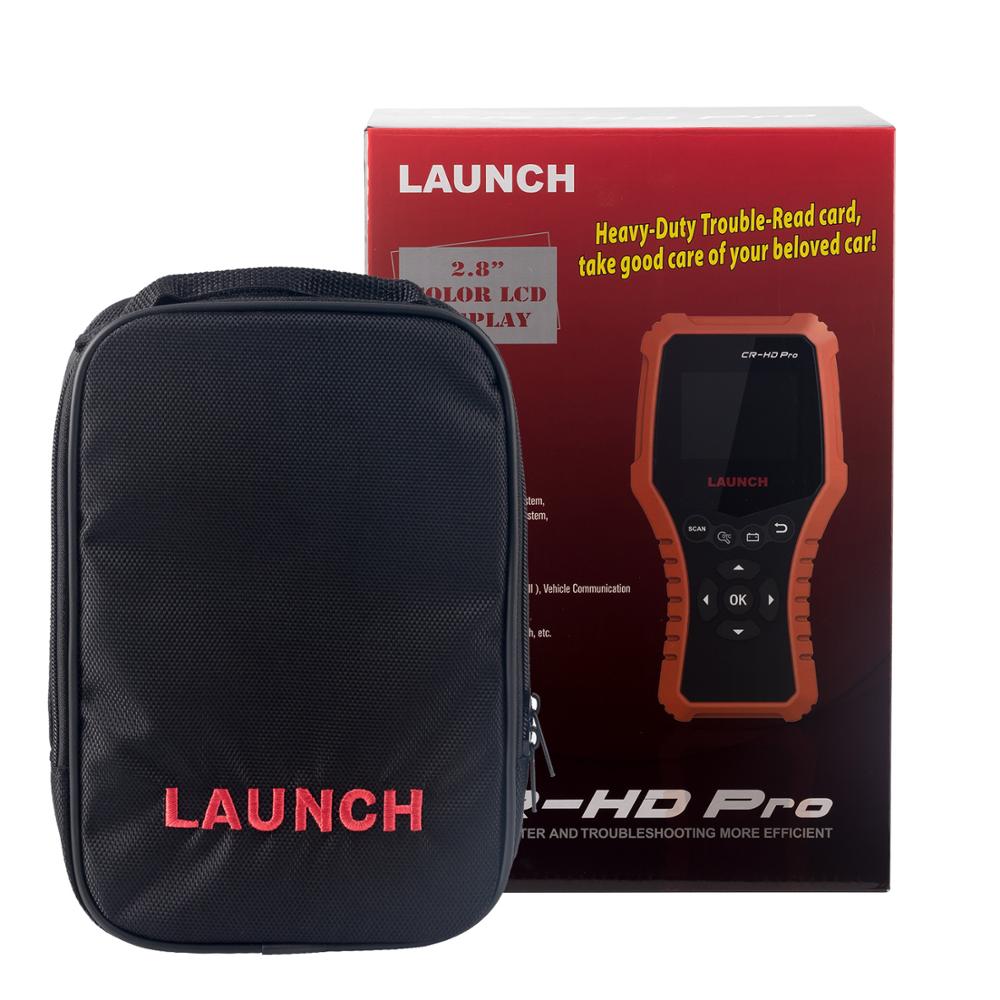 Launch - Launch car truck obd2 hd obd code reader scanner CR-HD Pro support 12V/24V car lifetime free update multi-language