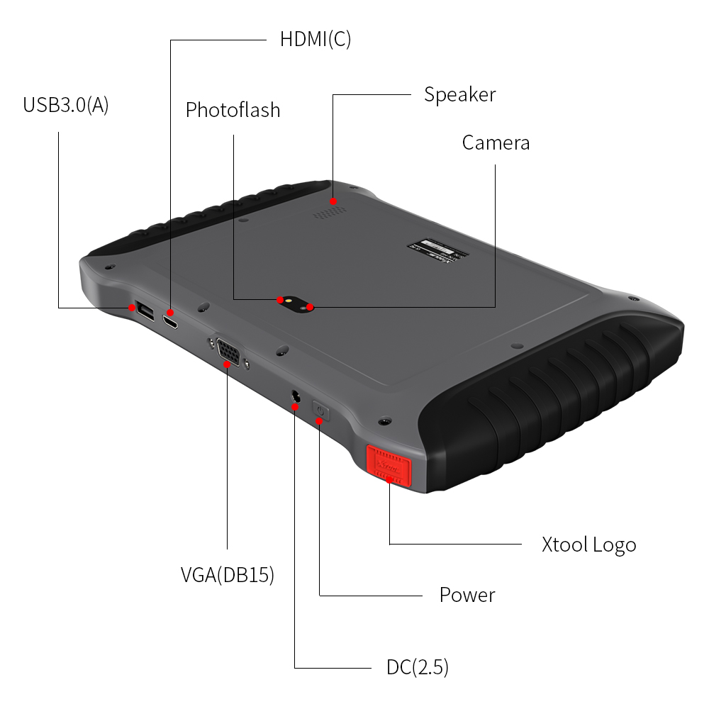 Original Brand Tool - XTOOL A80 Bluetooth/WiFi Full System Car Diagnostic tool Car OBDII Car Repair Tool Vehicle Programming/Odometer adjustme