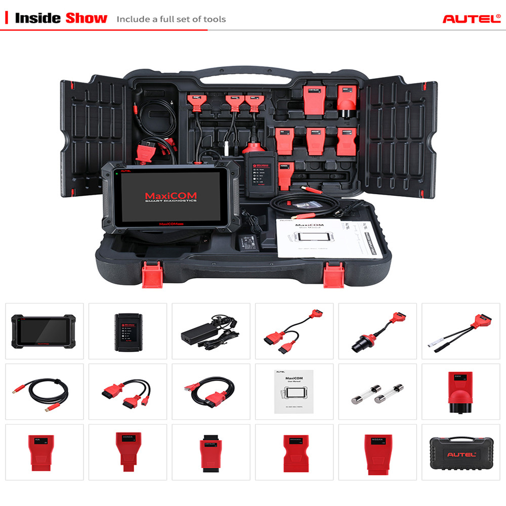 Autel - Autel MaxiCOM MK908 OBD2 Automotive Diagnostic Tool Scanner Analysis System All Systems OBDII ECU Advanced Coding