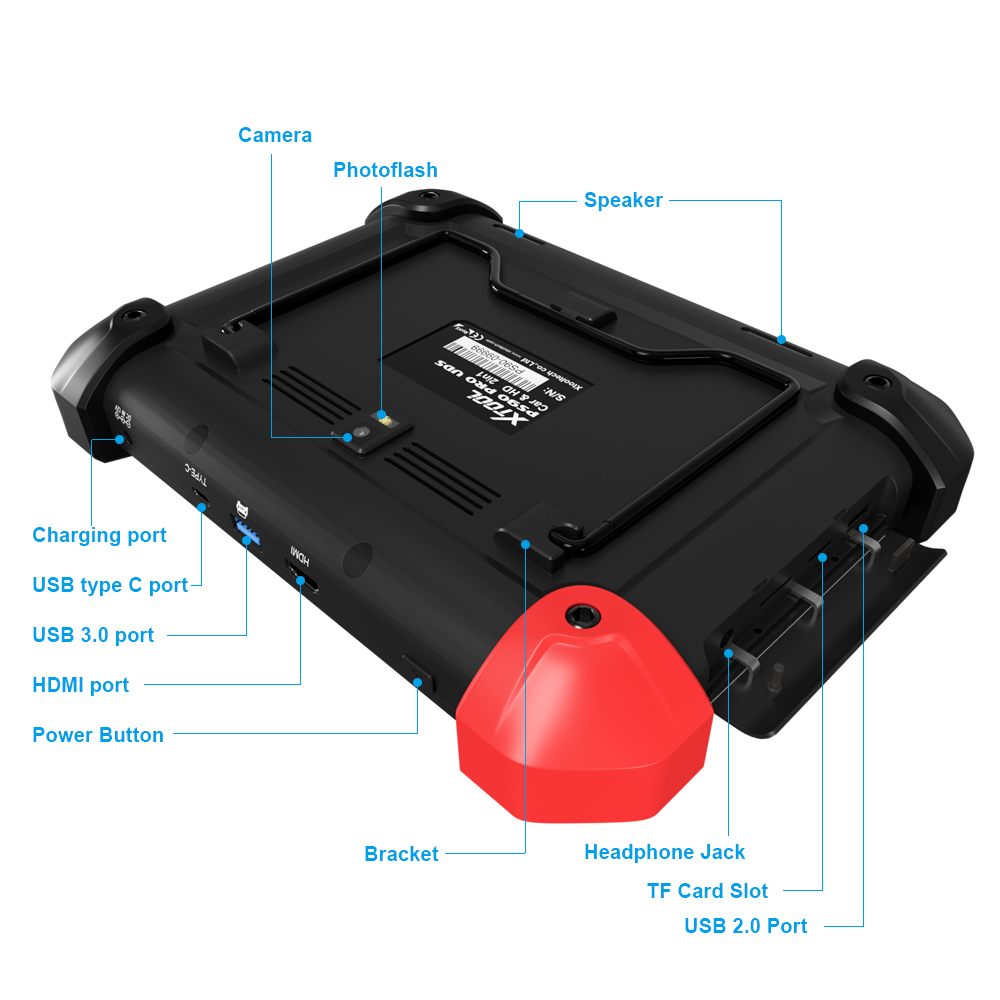 Original Brand Tool - XTOOL PS90 PRO Car Truck Diagnostic Tool For Diesel&Gasoline Heavy Duty OBD2 Key Programmer Odometer Adjustment