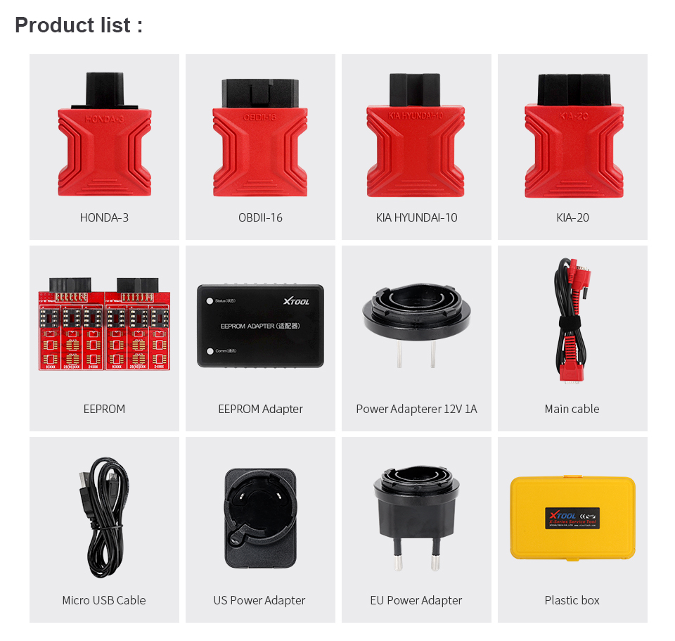 Original Brand Tool - XTOOL X100 Pro 2 OBD2 Auto Key Programmer/Mileage adjustment Including EEPROM Code Reader