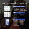 JDiag M100 Motorcycle Diagnostic Tool Universal Motorbike Scanner 12V Battery Tester Dual System Moto Scan Tool